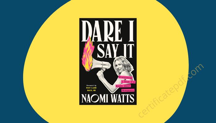 dare i say it naomi watts pdf