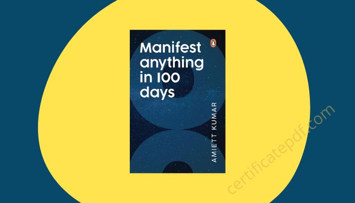 manifest anything in 100 days book pdf download