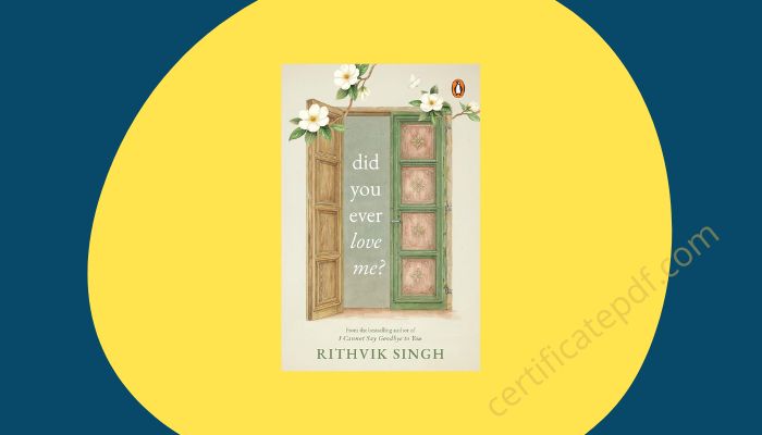 did you ever love me book by rithvik singh